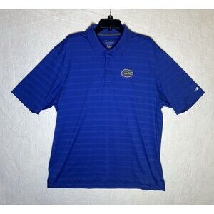 Champion Authentic Athleticwear Florida Gators Striped Stretch Polo Men's XL
